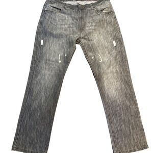 Vintage Paper Denim & Cloth Straight Leg Jeans Men's Size 38x32 Gray Distressed